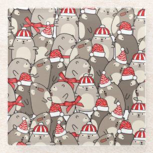 Kerstmis Glazen Onderzetter