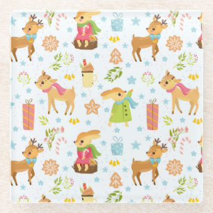 Kerstmis Glazen Onderzetter