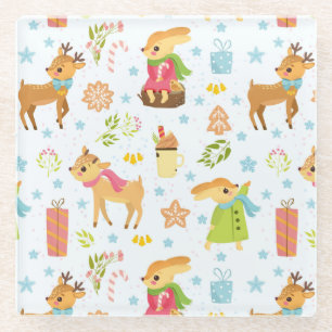 Kerstmis Glazen Onderzetter