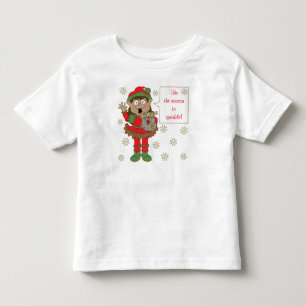 Kerstmis Glinsterende Elf in Kleur Kinder Shirts
