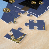 Kerstmis Glitter: Patroon Legpuzzel (Zijkant)