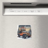 Kerstmis Gnome 4x4 Magneet (Insitu (Vaatwasser))