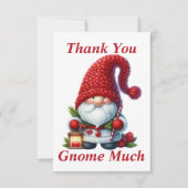 Kerstmis Gnome Dank u kaart (Voorkant)