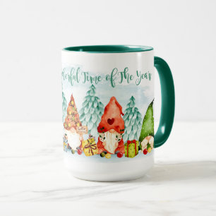 Kerstmis - Gnomen en Gifts 2 Tone Coffee-Mok Mok