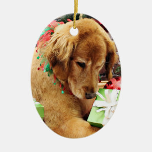 Kerstmis - Golden Retriever - Addison Keramisch Ornament