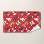 Kerstmis Goldendole Labradoodle Bad Handdoek (Handdoek)