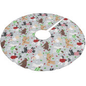 Kerstmis Goldendole Labradoodle Kerstboom Rok (Gekanteld)