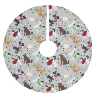 Kerstmis Goldendole Labradoodle Kerstboom Rok