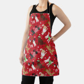 Kerstmis Goldendole Labradoodle Schort (Insitu)