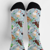 Kerstmis Goldendole Labradoodle Socks Sokken (Top)