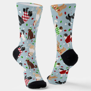 Kerstmis Goldendole Labradoodle Socks Sokken