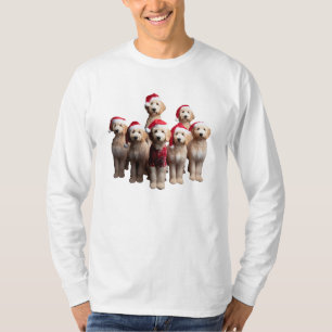Kerstmis Goldendoodle, Kerstmis Labradoodle Hond T-shirt