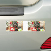 Kerstmis - GoldenDoodle - Pearl Jam Bumpersticker (Op auto)