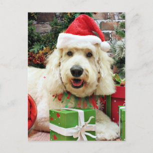 Kerstmis - GoldenDoodle - Peyton Feestdagenkaart