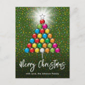 Kerstmis golf vakantie ontwerp briefkaart (Voorkant)