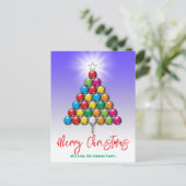 Kerstmis golf-vakantie ontwerp briefkaart (Staand voorkant)