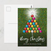 Kerstmis-golf Vakantieontwerp Briefkaart (Voorkant / Achterkant)