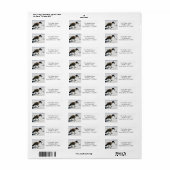 Kerstmis Goose Holiday Return Address Stickers (Full Sheet)