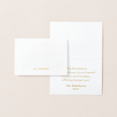 Kerstmis Goud JOY Gestileerde Poinsettia Monogram Folie Kaarten (Display)