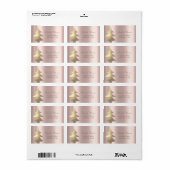 Kerstmis, gouden kerstboom, Roos Gold Etiket (Full Sheet)