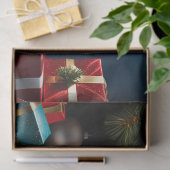 KERSTMIS GOUDEN RETRIEVER PUPPY TISSUEPAPIER (Geschenk)