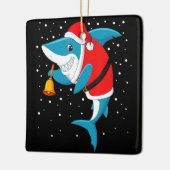 Kerstmis - Grappig kerstfeest Keramisch Ornament (Links)