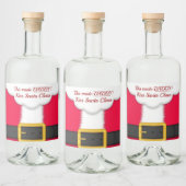 Kerstmis, Grappig, Papa heeft Sinterklaas gezoend Likeurfles Etiket (Flessen)