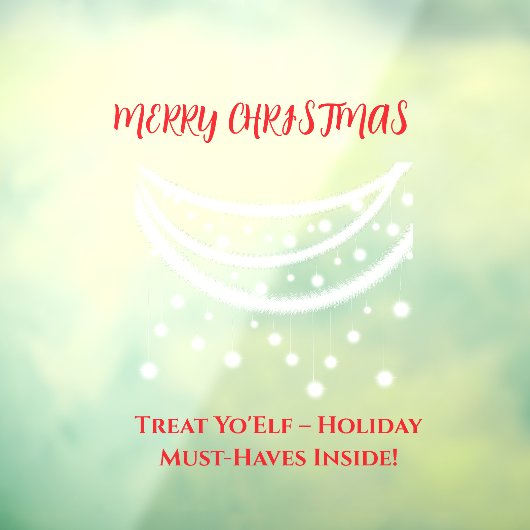 Kerstmis grappig raamsticker (Vel 3)