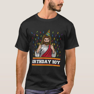 Kerstmis Grappige Jezus Verjaardagscadeaus Voor Ki T-shirt