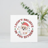 Kerstmis grappige kerstman (Staand voorkant)