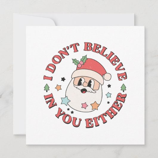 Kerstmis grappige kerstman (Voorkant)