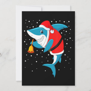 Kerstmis - Grappige Kerstmis Haai Feestdagenkaart