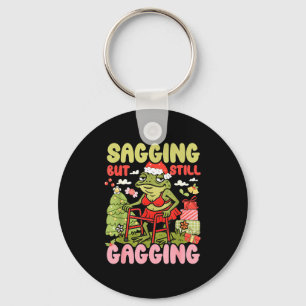 Kerstmis Grappige Kikker Meme Kerst Slappe Maar No Sleutelhanger
