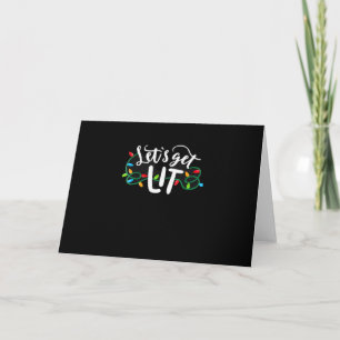 Kerstmis Grappige Pyjama's Laten we Kerstmis Viere Kaart