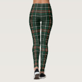 Kerstmis: Green Red White Pattern Leggings (Achterkant)