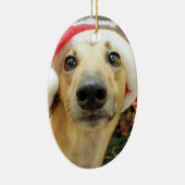 Kerstmis - Greyhound - Pena Keramisch Ornament (Rechts)