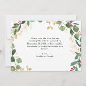 Kerstmis: Grijne met wit | Foto Save The Date (Achterkant)