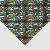 KERSTMIS groen bessen Tissuepapier (Detail)