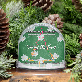 Kerstmis Groene Boom Sneeuwbol