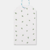 Kerstmis Groene dennenboom Cadeaulabel (Achterkant)