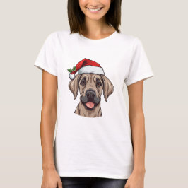 Kerstmis Groot Deen T-shirt - Fawn
