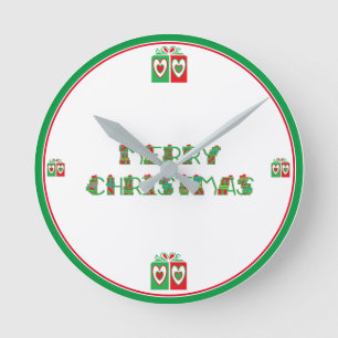 Kerstmis Grote Acryl Wandklok Ronde Klok