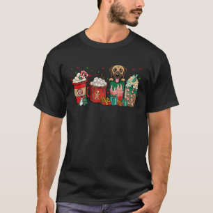 Kerstmis Grote Deen Hond Koffie Kopjes Xmas Winter T-shirt