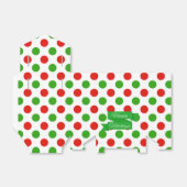 Kerstmis Grote Polka Dot Patroon Favor Box Bedankdoosjes (Uitgevouwen)