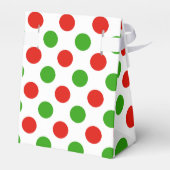 Kerstmis Grote Polka Dot Patroon Favor Box Bedankdoosjes (Achterkant)