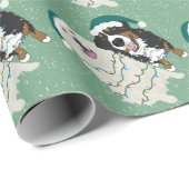 Kerstmis Grote Pyreneeën en Berner Berghond Cadeaupapier (Rol Hoek)