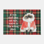 Kerstmis Grumpy Cat Deurmat (Voorkant)