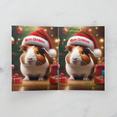 Kerstmis Guinee Pig Groet, Kaart (Binnen)