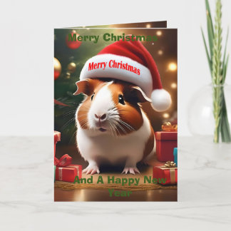 Kerstmis Guinee Pig Groet, Kaart