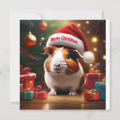 Kerstmis Guinee Pig Groet, Kaart (Achterkant)
